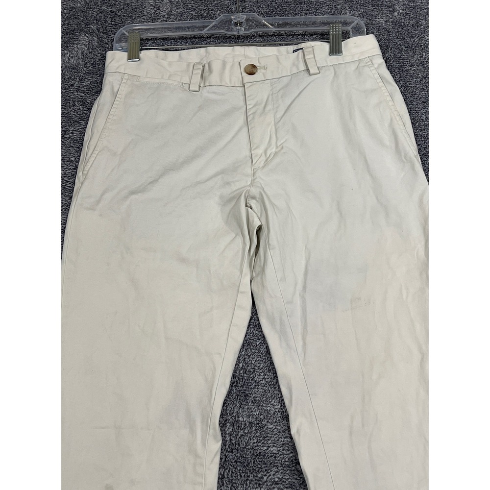 Vineyard Vines Breaker Pants Mens 30x30 Stone Khaki Chino Stretch Cotton Casual